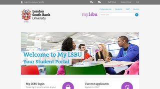 Public Home - my.lsbu | London South Bank University