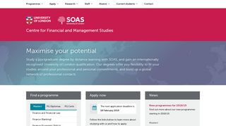 Centre for Financial and Management Studies | SOAS University of ...