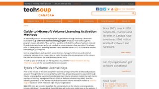 Guide to Microsoft Volume Licensing Activation Methods | TechSoup ...