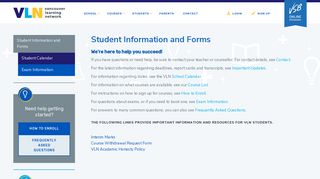 Student Information and Forms | Vancouver Learning Network