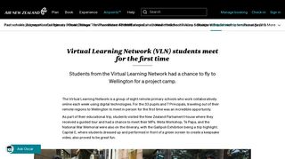 Virtual Learning Network (VLN) students meet for the first time ...