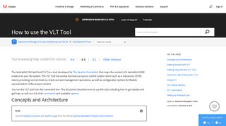 How to use the VLT Tool - Adobe Help Center
