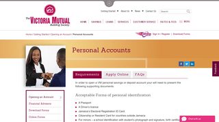 Personal Accounts - Victoria Mutual Building Society