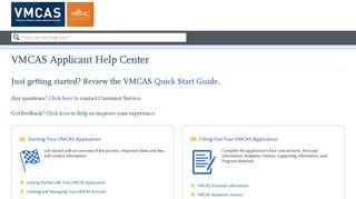 Re-applying to VMCAS
