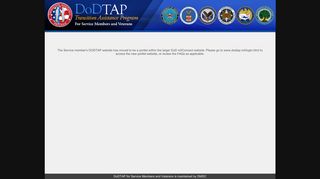 DoDTAP for Service Members and Veterans - Error Message - DMDC