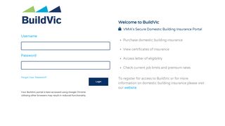 BuildVic: Login