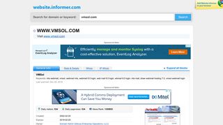 vmsol.com at Website Informer. VMSol. Visit VMSol.