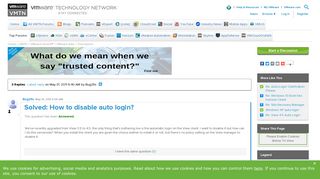 How to disable auto login? |VMware Communities
