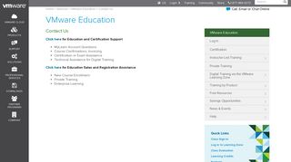 Contact Us - MyLearn – VMware
