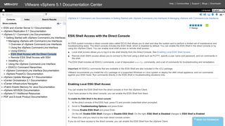 ESXi Shell Access with the Direct Console - VMware Documentation