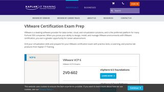 VMware Certification Exam Prep - Kaplan IT Training