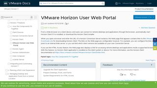 VMware Horizon User Web Portal