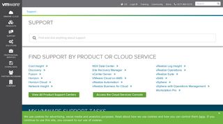 VMware Support & Downloads for Desktop, Application & Data Center ...