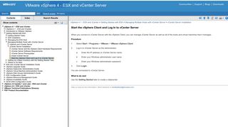 Start the vSphere Client and Log In to vCenter Server