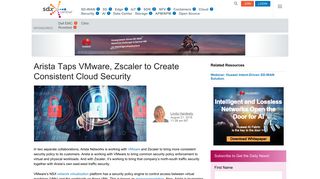 Arista Taps VMware, Zscaler to Create Consistent Cloud Security