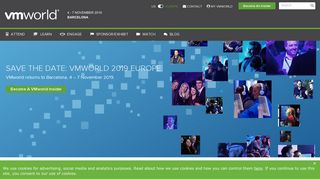 VMworld 2019 Europe | Barcelona, November 4 – 7 | VMware