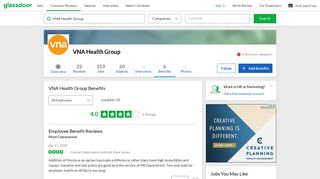 VNA Health Group Employee Benefits and Perks | Glassdoor