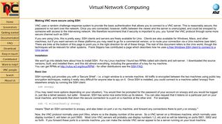Using VNC with SSH - Cambridge Computer Laboratory