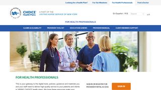 For Health Professionals | VNSNY CHOICE