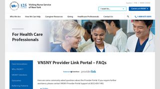 VNSNY Provider Portal - FAQs | Home Care Services | Home Health ...