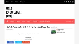 Default Password for EMC VNX Monitoring and Reporting | Unix ...