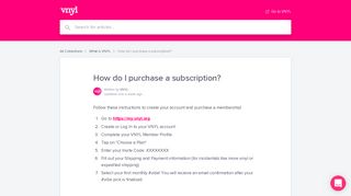 How do I purchase a subscription? | VNYL FAQ