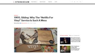 VNYL Sliding: Why The “Netflix For Vinyl” Service Is Such A Mess ...
