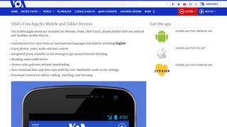 VOA Mobile Apps VOA News