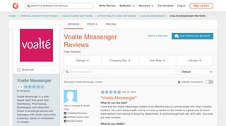 Voalte Messenger Reviews 2019 | G2 Crowd