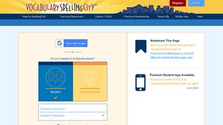 Login - Spelling City