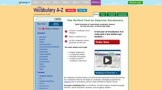 Vocabulary A-Z - Vocabulary Lists, Vocabulary Lesson Plans ...