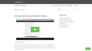 Getting Started as a Student (Video) – Vocabulary.com Help Center