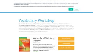 Vocabulary Workshop Grades 1-12 | Sadlier School