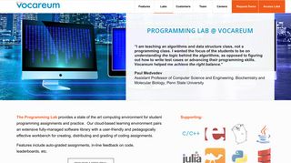 Programming Lab – Vocareum