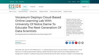 Vocareum Deploys Cloud-Based Online Learning Lab With University ...