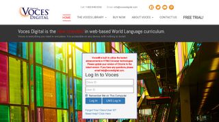 Voces Digital | Web-Based World Language Curriculum