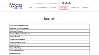 Tutorials - Voces® Digital - Resources, courseware, and eTextbooks ...