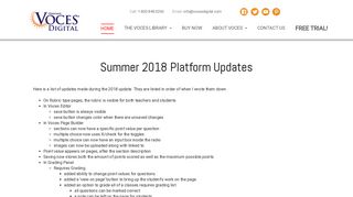 Summer 2018 Platform Updates - Voces Digital