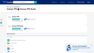 Cision PR vs Vocus PR Suite | TrustRadius