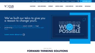 Vocus Communications · Forward-thinking solutions for your Network