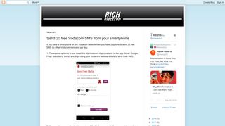 Send 20 free Vodacom SMS from your smartphone | richelectron