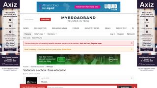 Vodacom e-school. Free education | MyBroadband