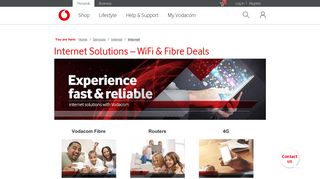 WiFi & Fibre Deals | Internet | Mobile & Home | Vodacom