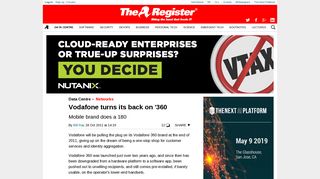 Vodafone turns its back on '360 • The Register