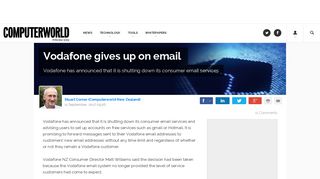 Vodafone gives up on email - Computerworld New Zealand