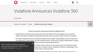 Vodafone Announces Vodafone 360