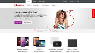 Vodafone Australia: Mobile Phones, Tablets, Broadband Plans