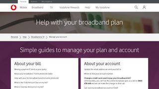 Manage your Vodafone Broadband and Home phone ... - Vodafone NZ