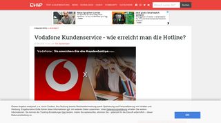 Vodafone Kundenservice - wie erreicht man die Hotline? - CHIP
