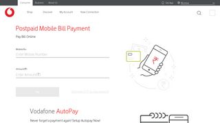 Postpaid Easy Bill Pay Online | Postpaid Mobile ... - Vodafone Recharge